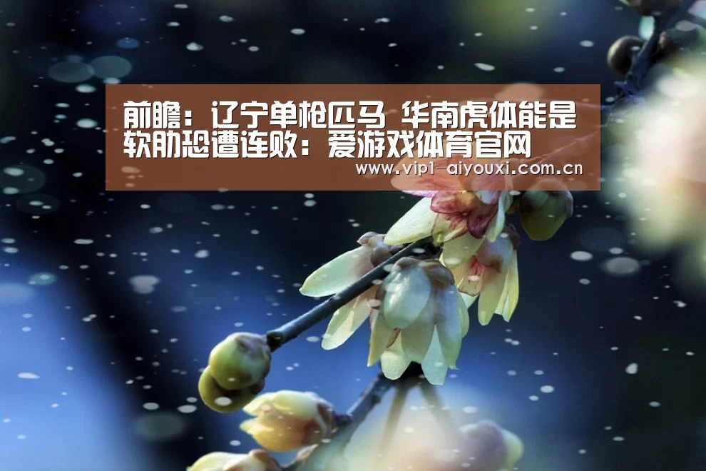 前瞻：辽宁单枪匹马 华南虎体能是软肋恐遭连败：爱游戏体育官网